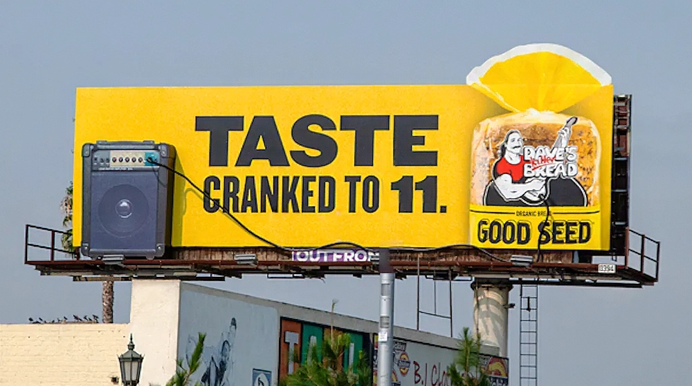 Dave's Killer Bread 3-Dimensional CRANKED Billboard