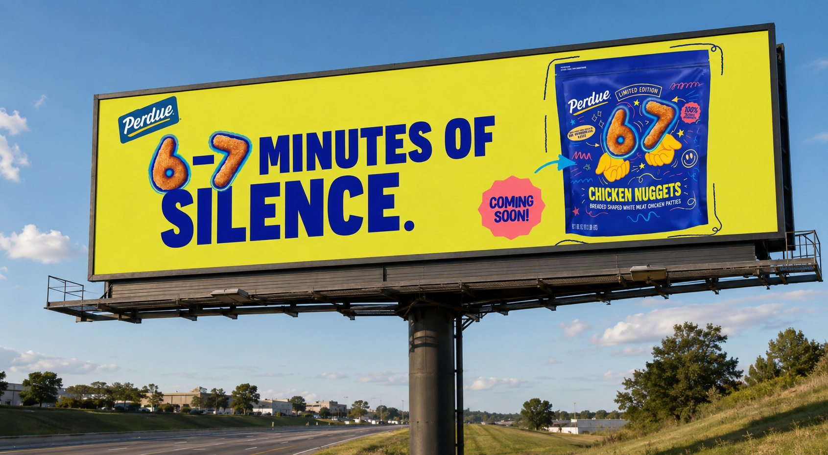 Billboard for 6-7 Nuggets Near Walmart HQ